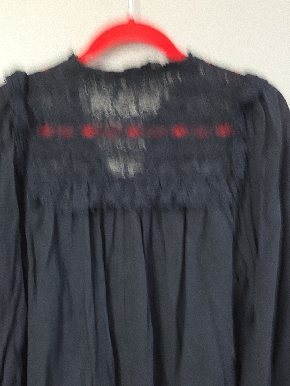 Anthropologie Black Lace Yoke Peasant Blouse - Picture 9 of 9